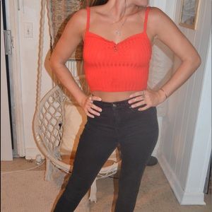 Red Crop Top
